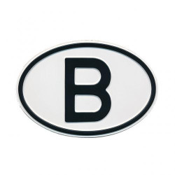 Plaque pays pare-chocs Belgique