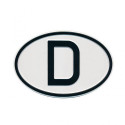 Plaque pays pare-chocs D