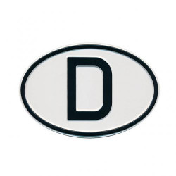 Plaque pays pare-chocs D