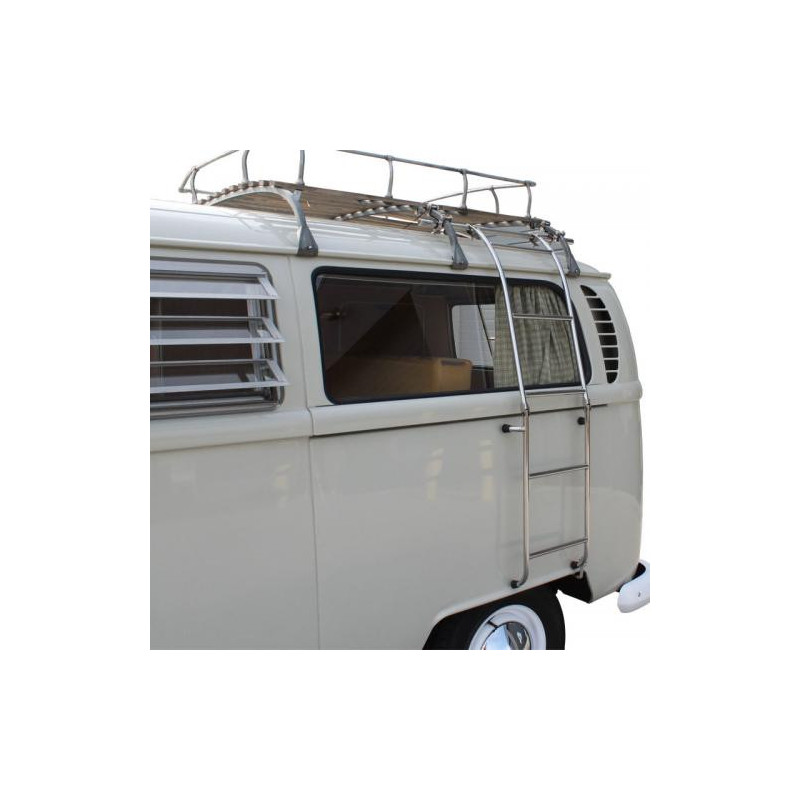 Echelle de côté pour galerie de toit vw kombi Inox