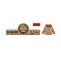 Flat4 autocollant pour kit filtre d'huile style fram