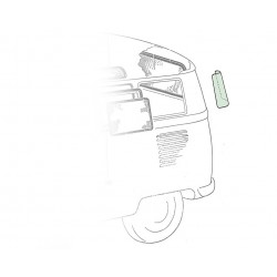 Vitre coin arrière verte utilitaire volkswagen Combi de 03/1955 à 07/1963 241 845 401