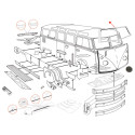 Tôle de cadres de pare-brise complête Combi Split Auto Craft
