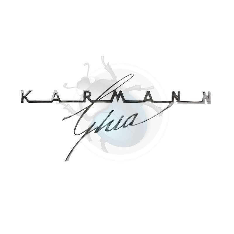 Monogramme 'Karmann Ghia" sur capot arrière (grand)