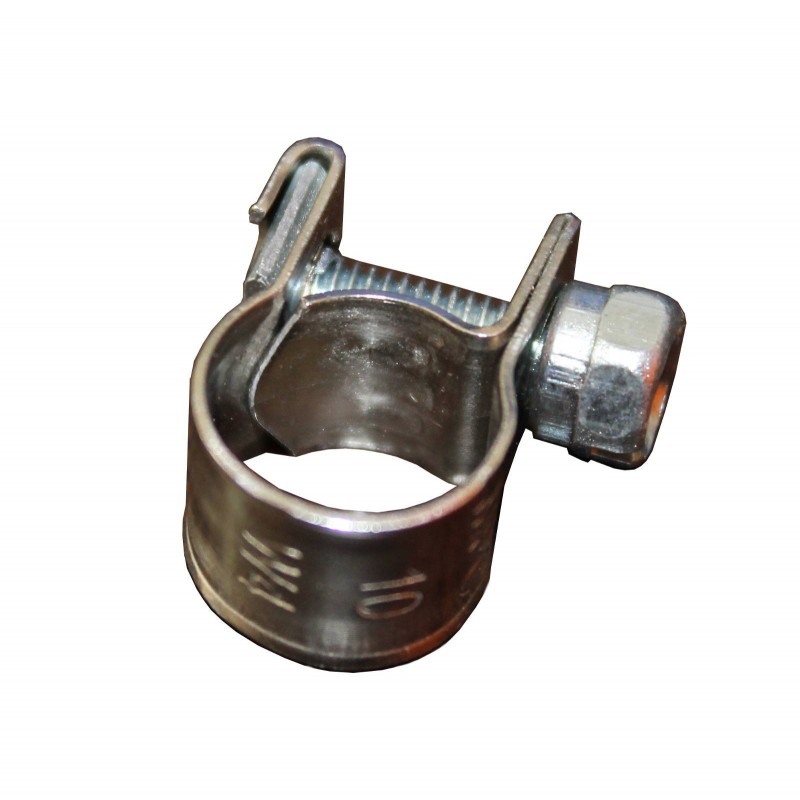 Collier inox 9-11 mm pour durite d'essence SERRAGE FEUILLARD