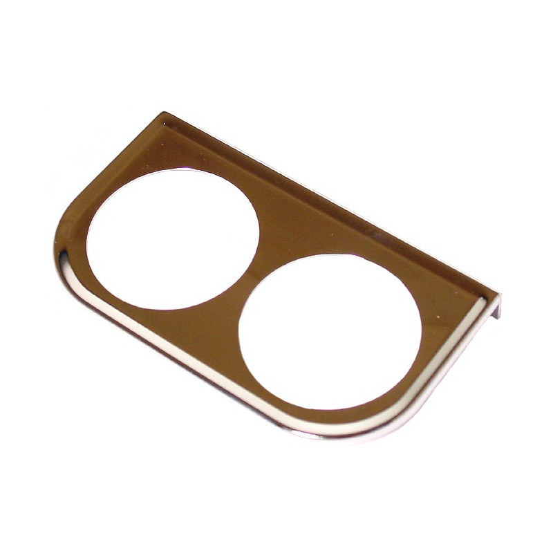 Support de manomètre 52mm sous tableau de bord 2 trous noir