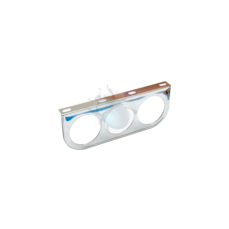 Support de manomètre 52mm sous tableau de bord 3 trous noir