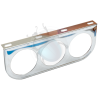 Support de manomètre 52mm sous tableau de bord 3 trous noir