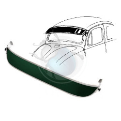 Pare-soleil vert plexiglass
