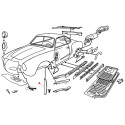 Pare-boue intérieur avant droite Karmann-Ghia